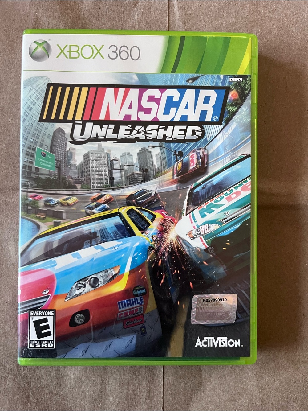 Activision NASCAR Unleashed Xbox 360 Game - Green Case